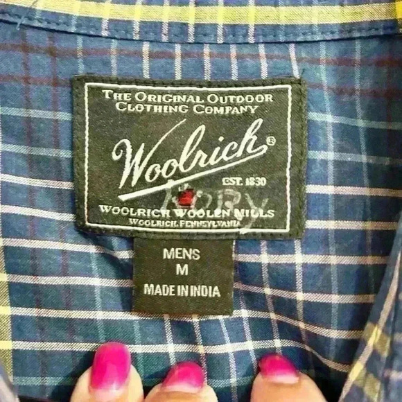 Woolrich Striped Button Down Casual Shirt Size M - Picture 5 of 7